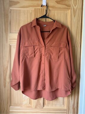 Old Navy Rust-Toned Button Shirt